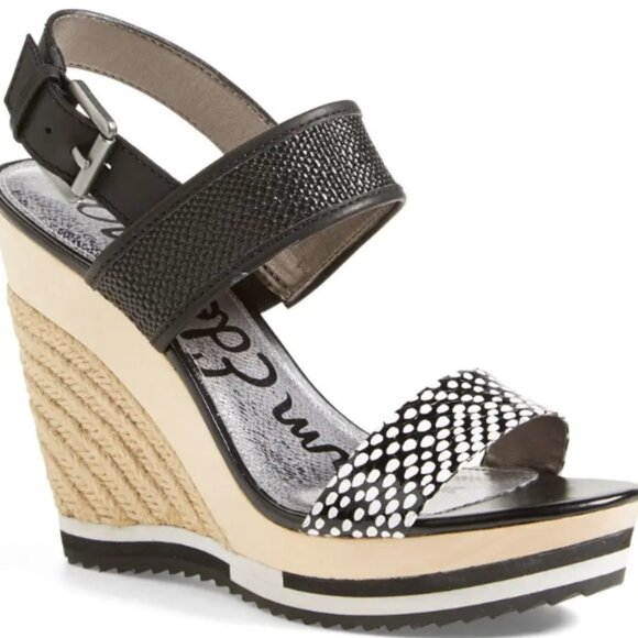 SAM EDELMAN Korinne Wedge Sandal size 7.5 - Picture 1 of 10